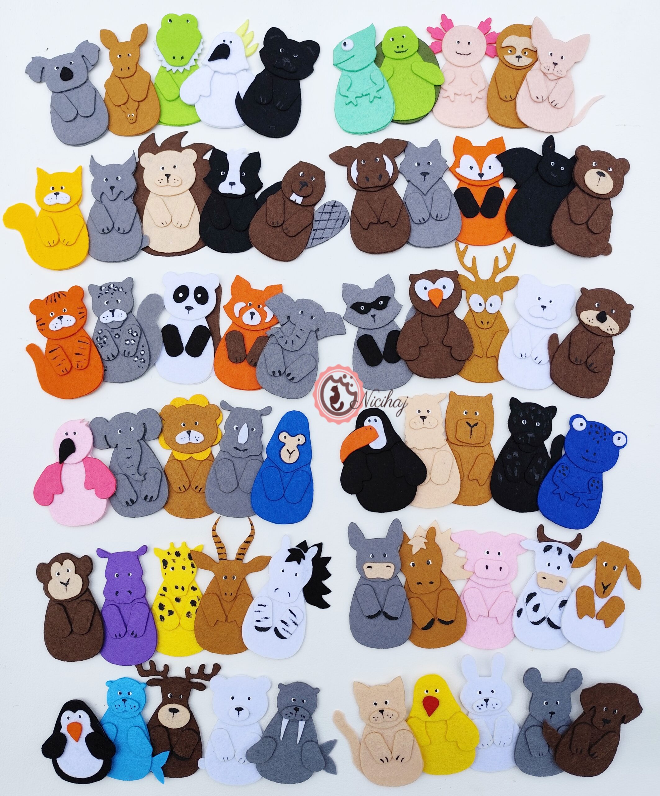 Erdei állatok ujjbáb szett 3. - Image 2