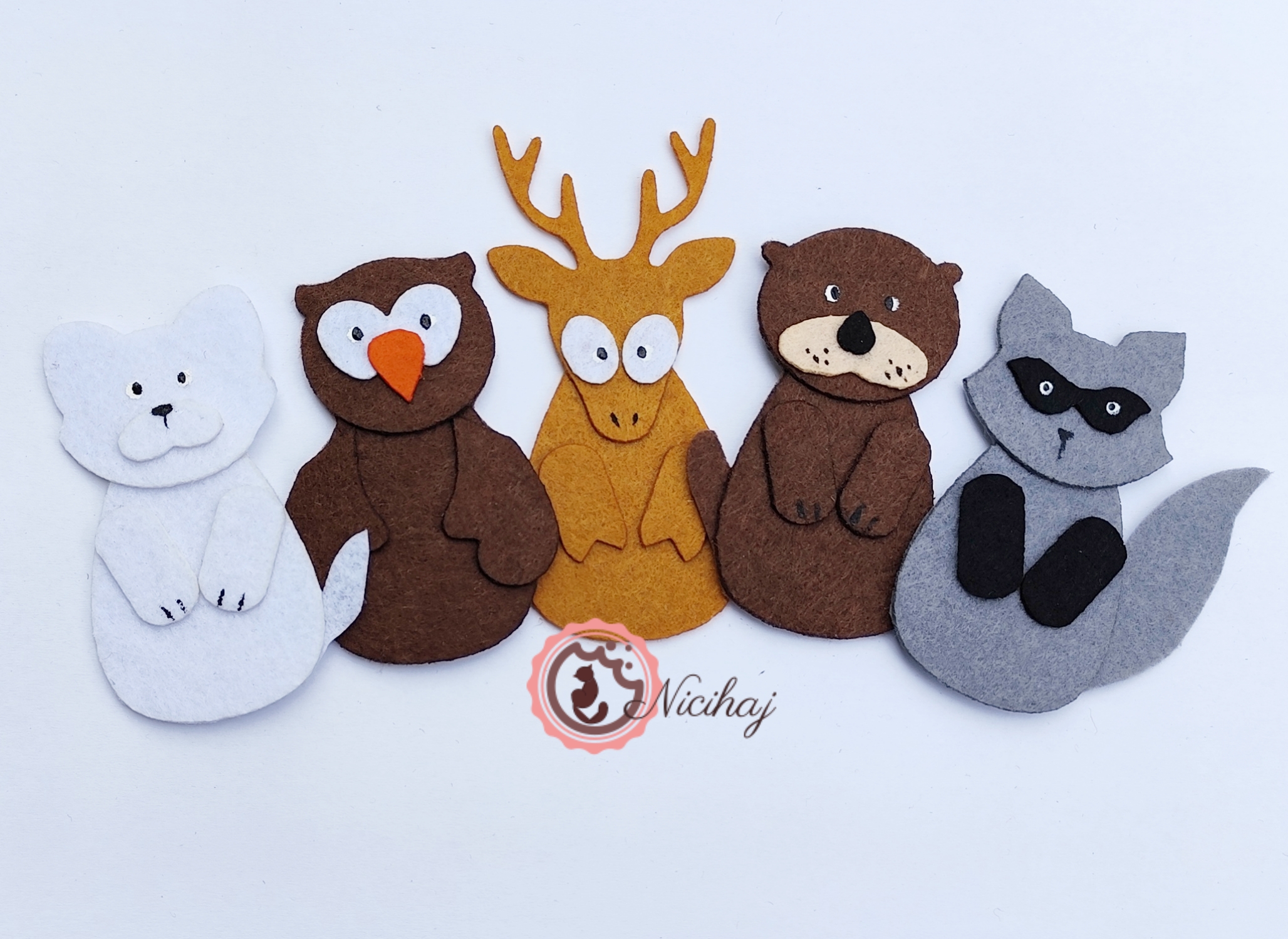 Erdei állatok ujjbáb szett 3.