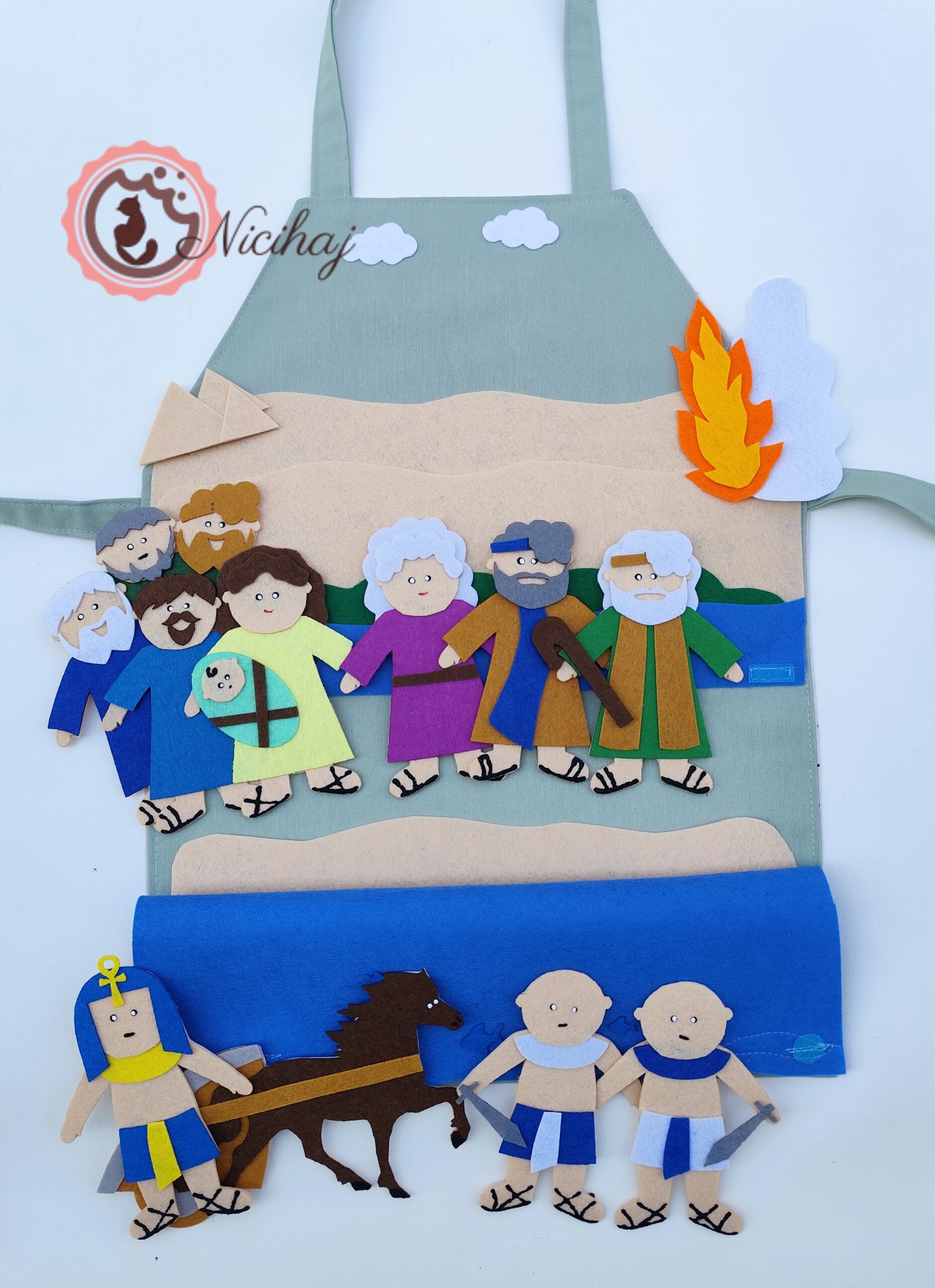 Átkelés a Vörös tengeren mesekötény